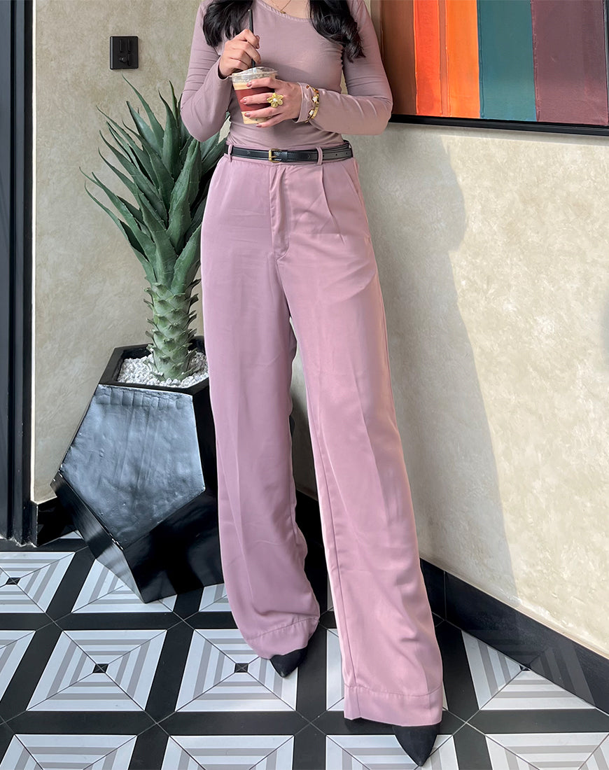 Pink Wide Leg Pants