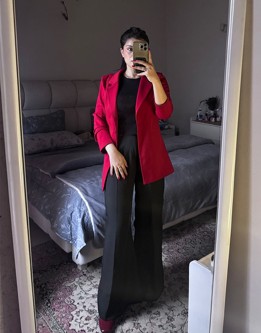 Black Super Wide Leg Pants