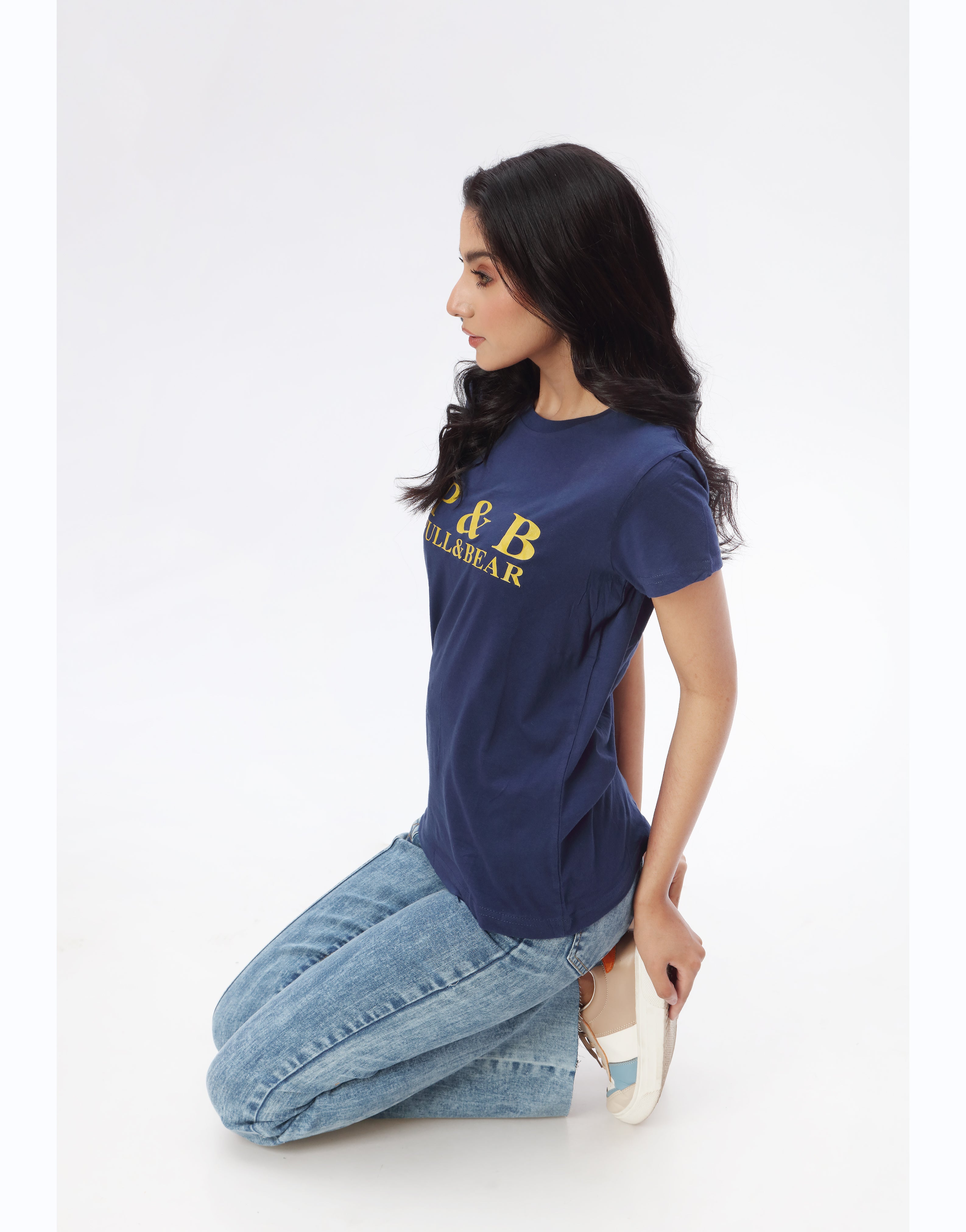 P & B PRINTED YELLOW T SHIRT