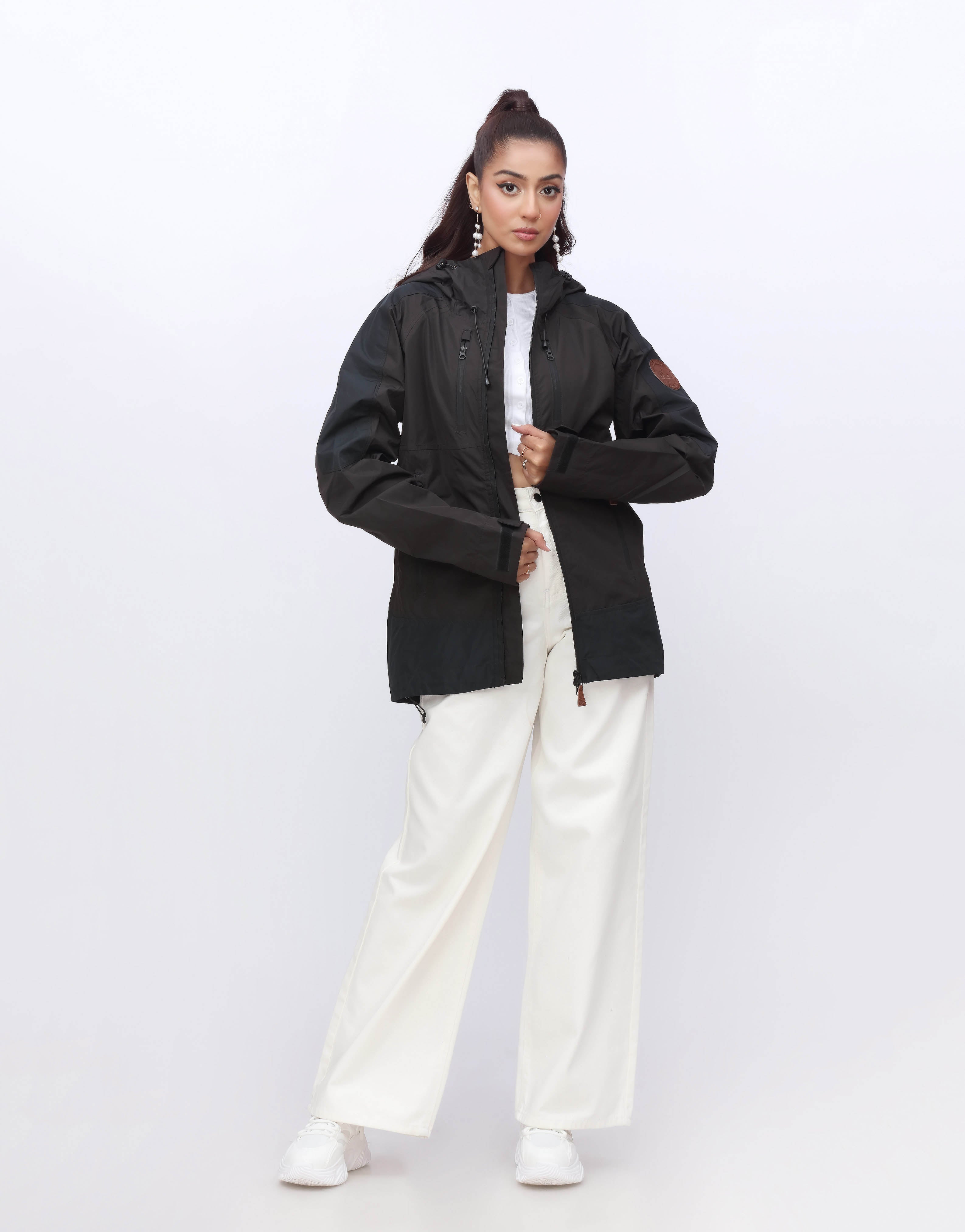 Parachute Hoodie Jacket-Black (MINOR DEFECT)