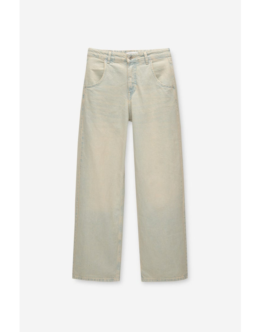 Baggy Straight Jeans in Dirty Wash