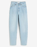 Hm High Rise Mom Jeans Ace Blue
