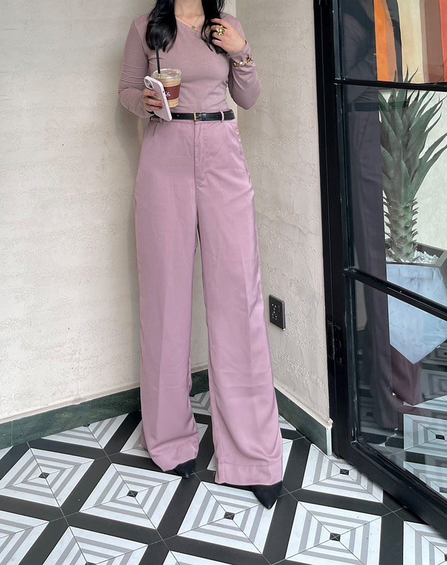 Pink Wide Leg Pants