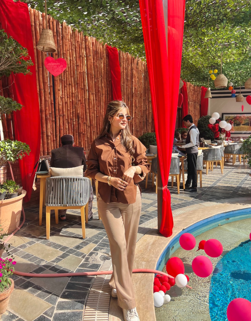 Khaki Wide Leg Pants