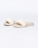 Casual Fur Slippers-White