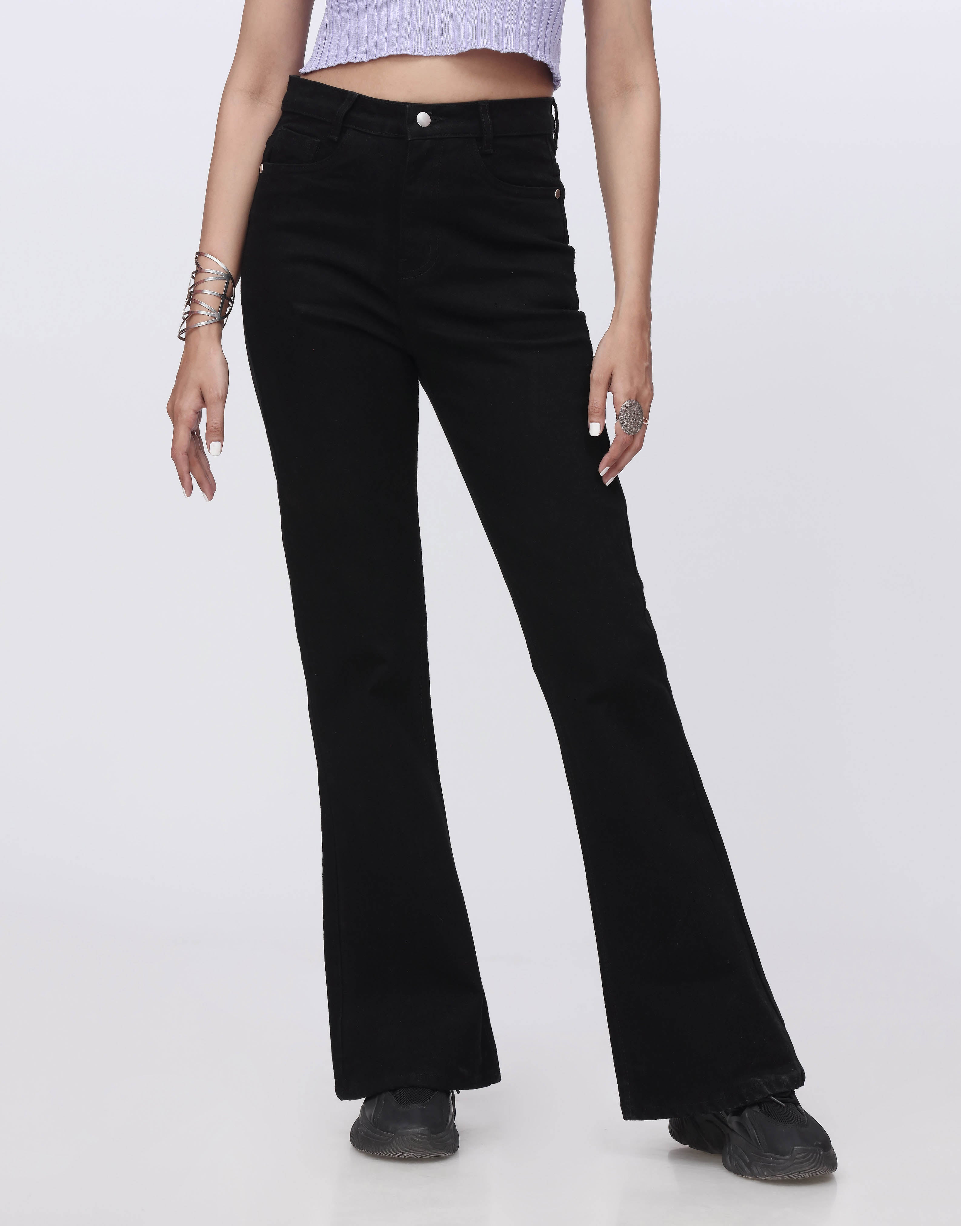 Bootcut Jeans Stretch in Jet Black