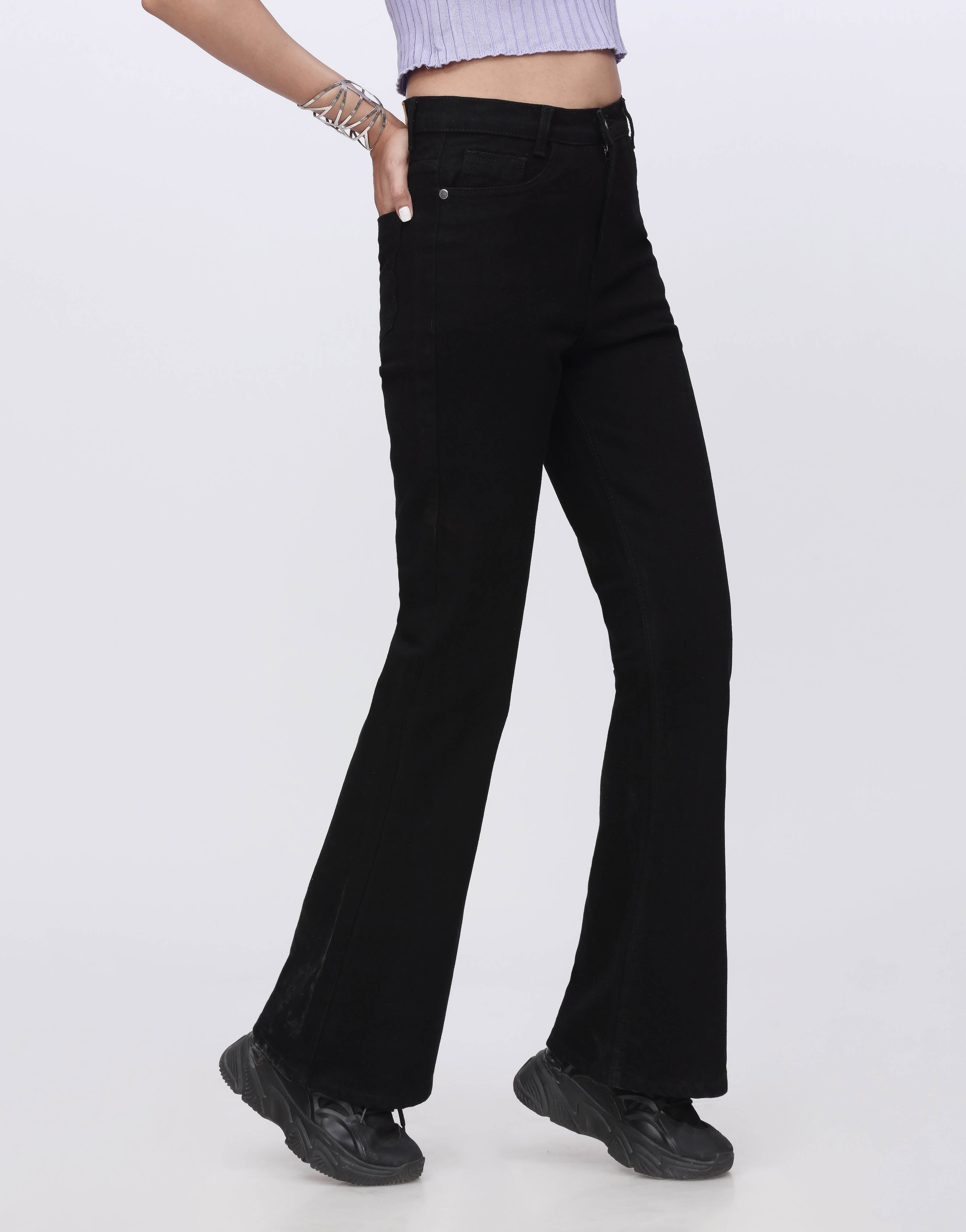 Bootcut Jeans Stretch in Jet Black