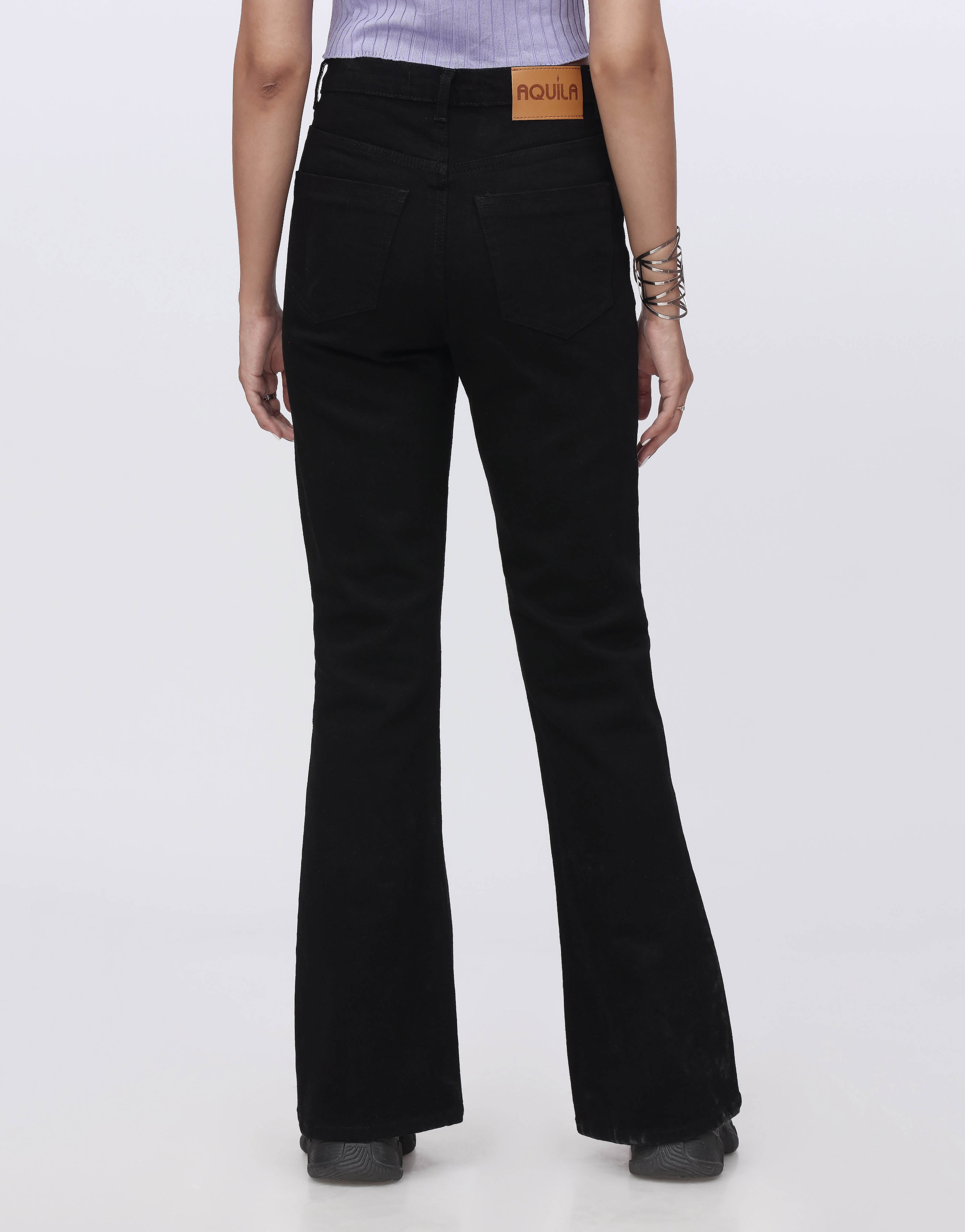 Bootcut Jeans Stretch in Jet Black