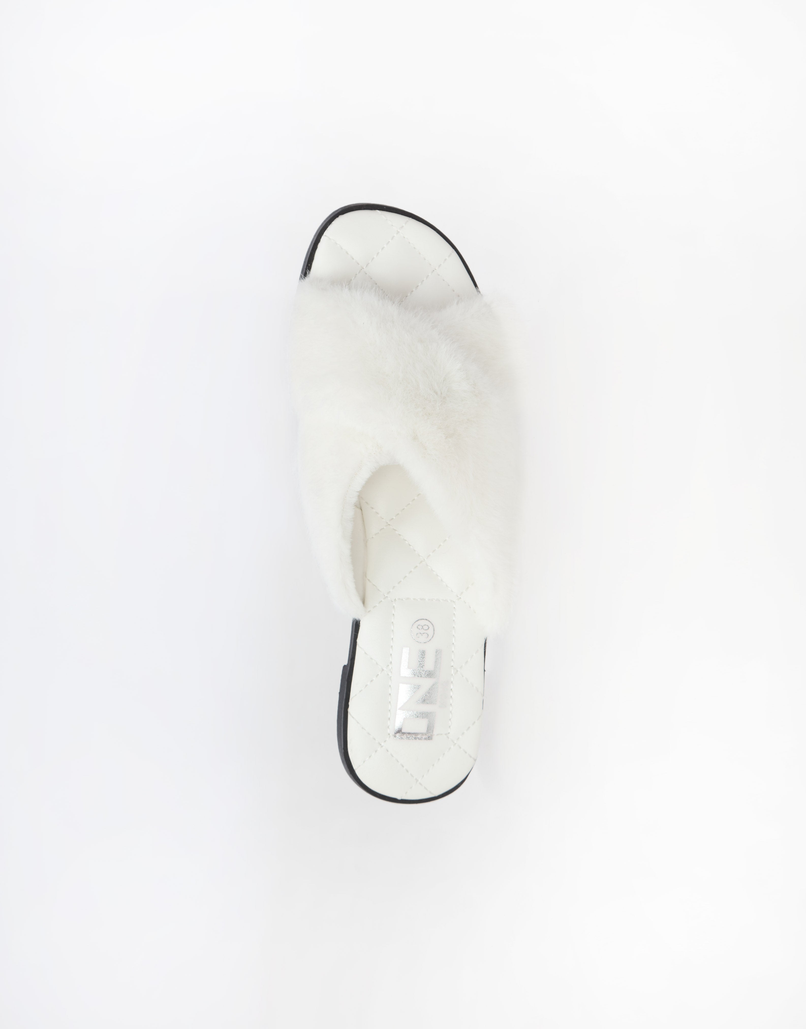 Comfort Casual Fur Slipper White