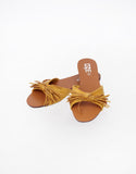 Casual Flat Slippers Camel