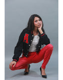 Classic High Waist Skinny Jeans in Fire Red