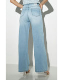 High Rise Wide Leg Jeans Ice Blue