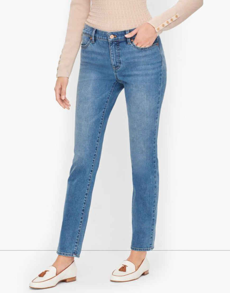 Slim Fit Jeans in Mid Blue