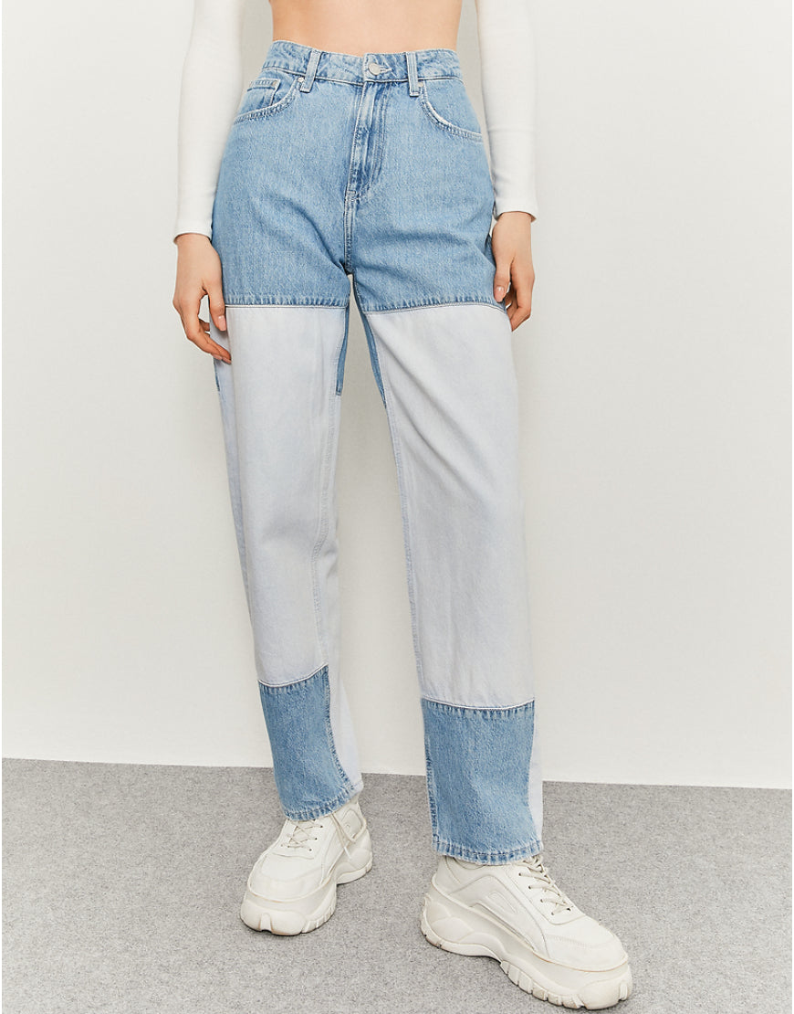 Two Toned Mom Jeans(Minor Defect)