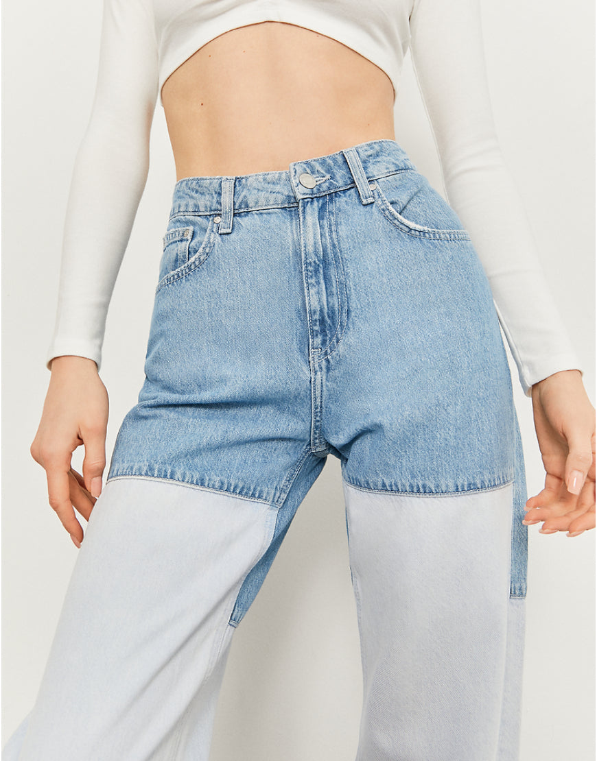 Two Toned Mom Jeans( Defected )