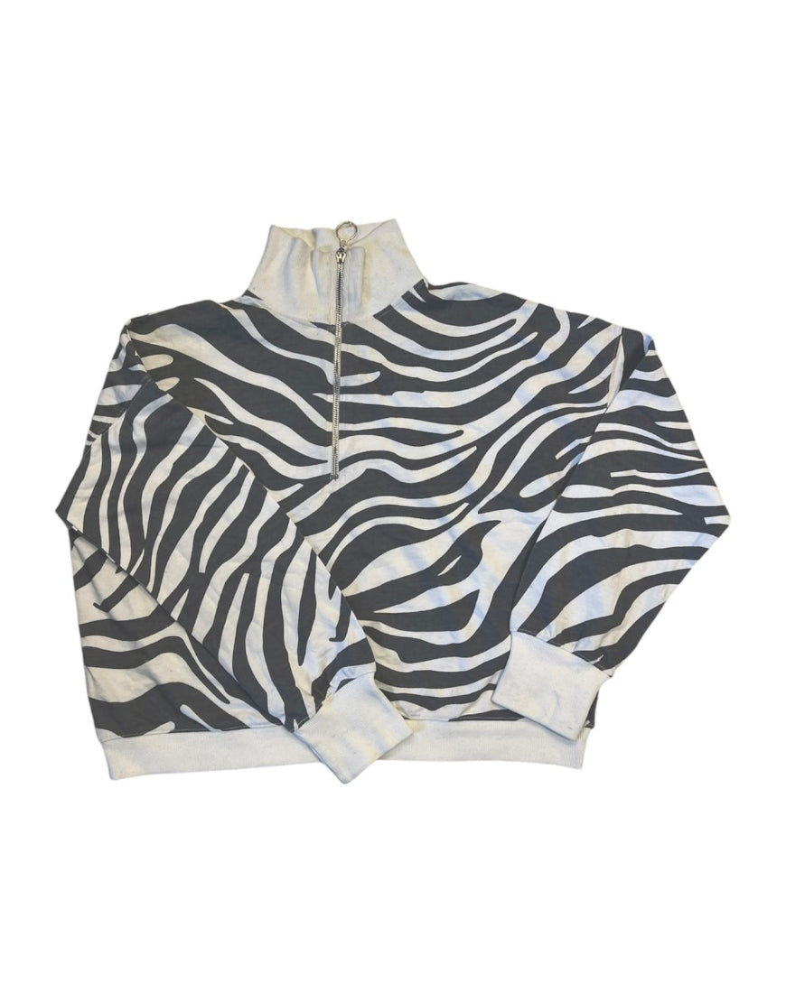 Zebra Print Sweatshirt