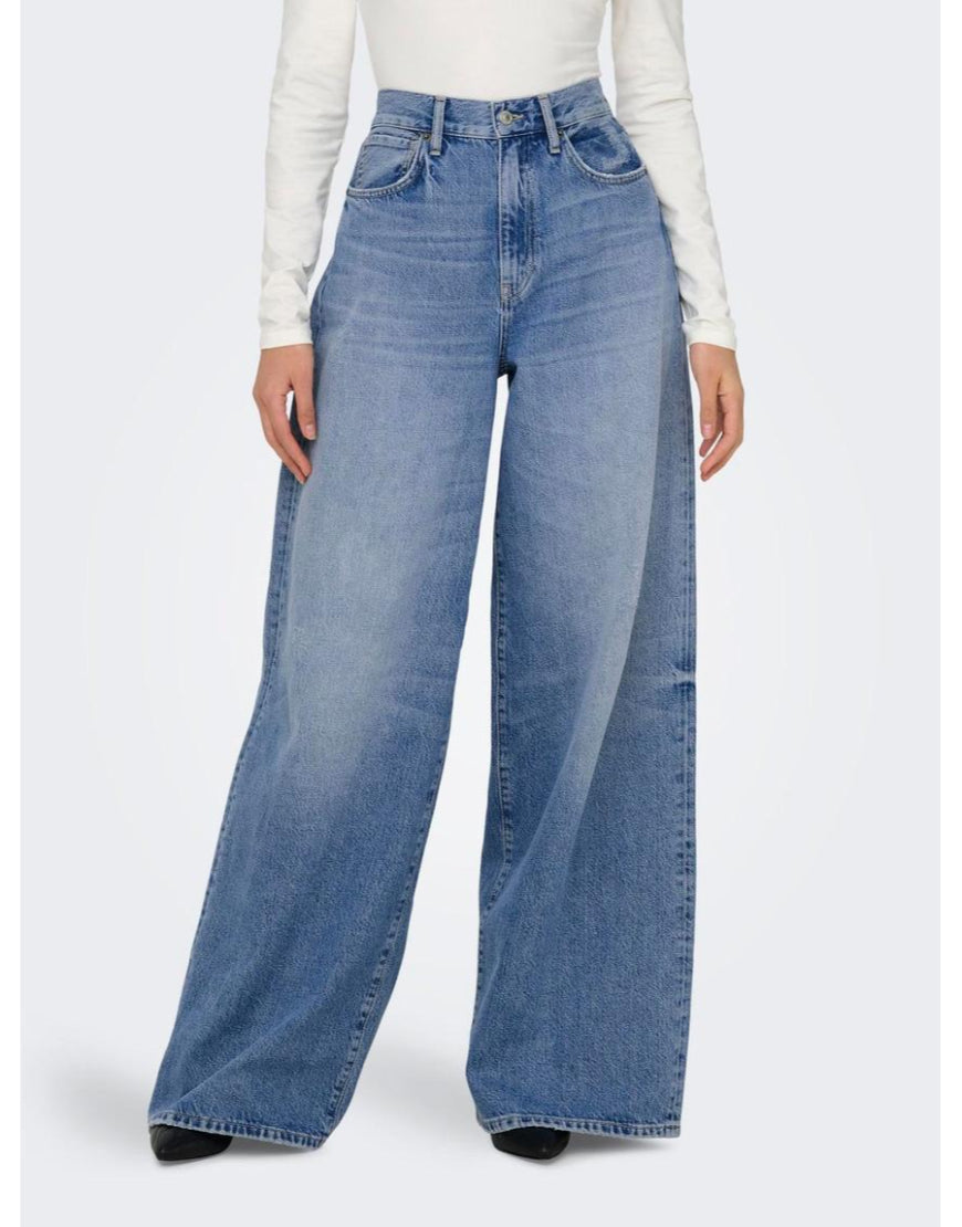 Super Wide Leg Jeans Blue