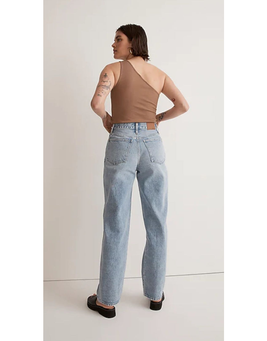 Baggy Straight Jeans in Light Blue