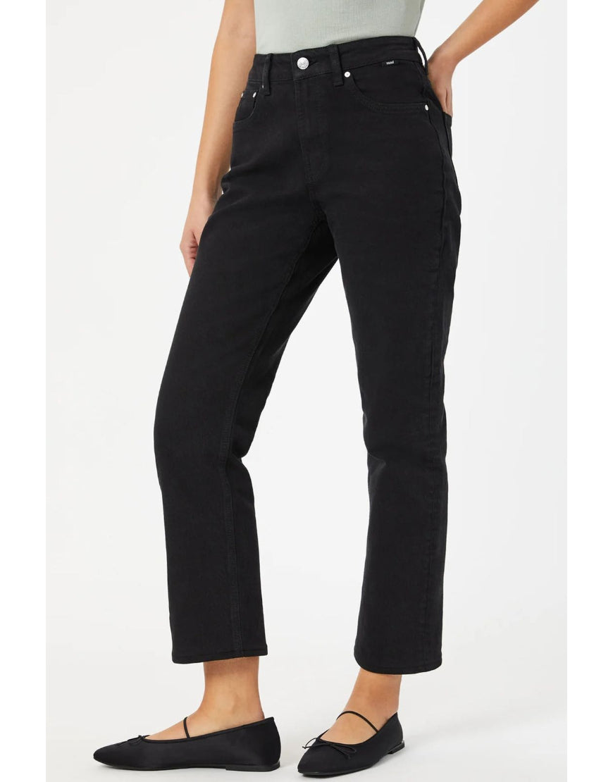 Straight Leg Jeans in Jet Black