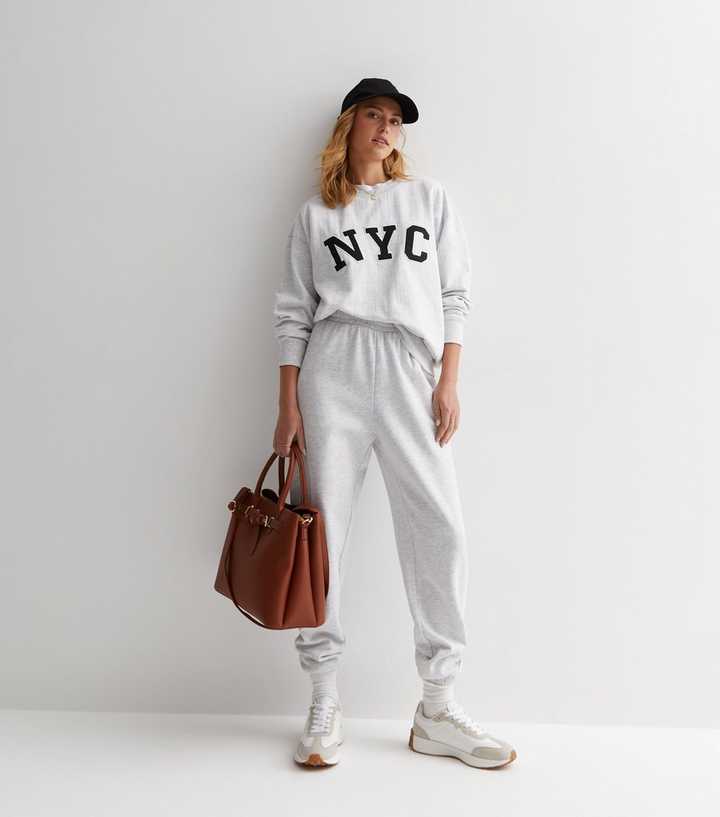 Pale Grey NYC Logo Sweatshirt