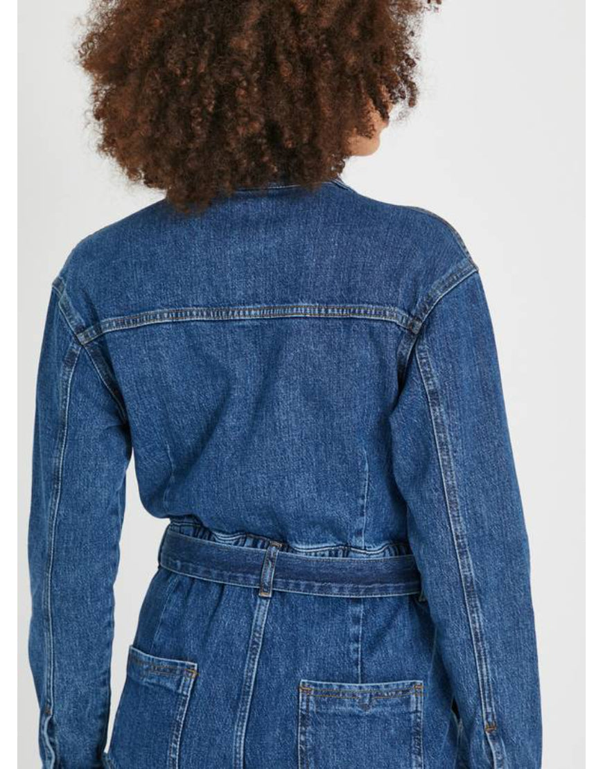 Dark Blue Denim Boilersuit