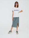 Pull and Bear Slim Fit T Shirt White
